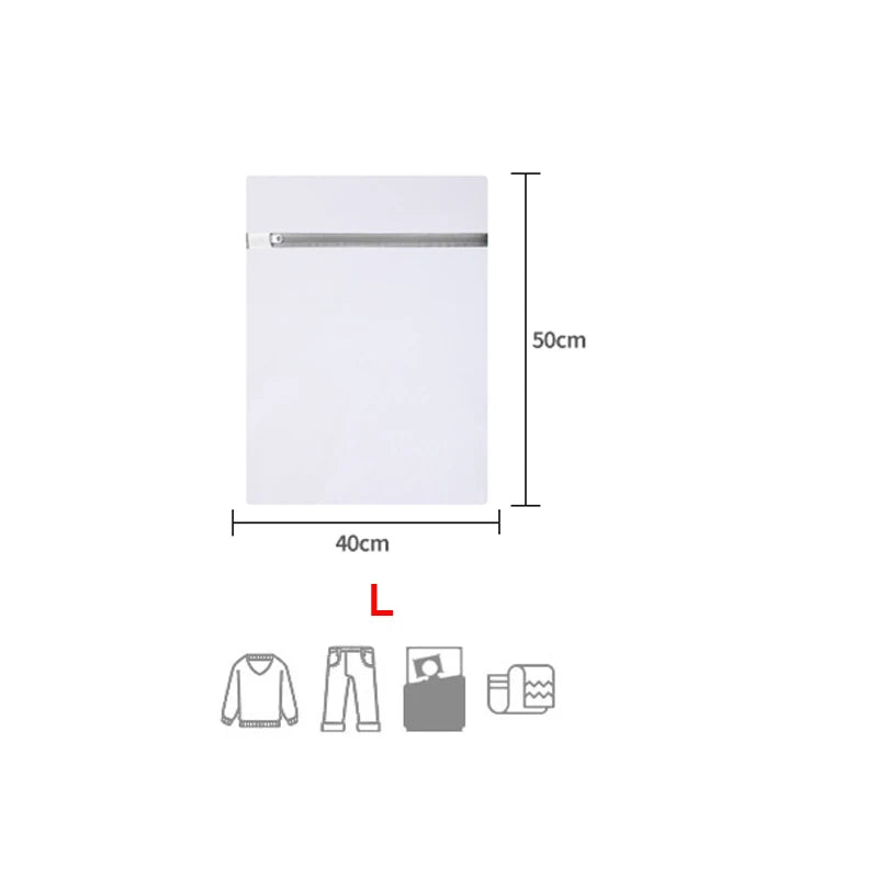 LuckeLadybug LLC large mesh bag laundry, 40x50cm, perfect for washing clothes safely and efficiently