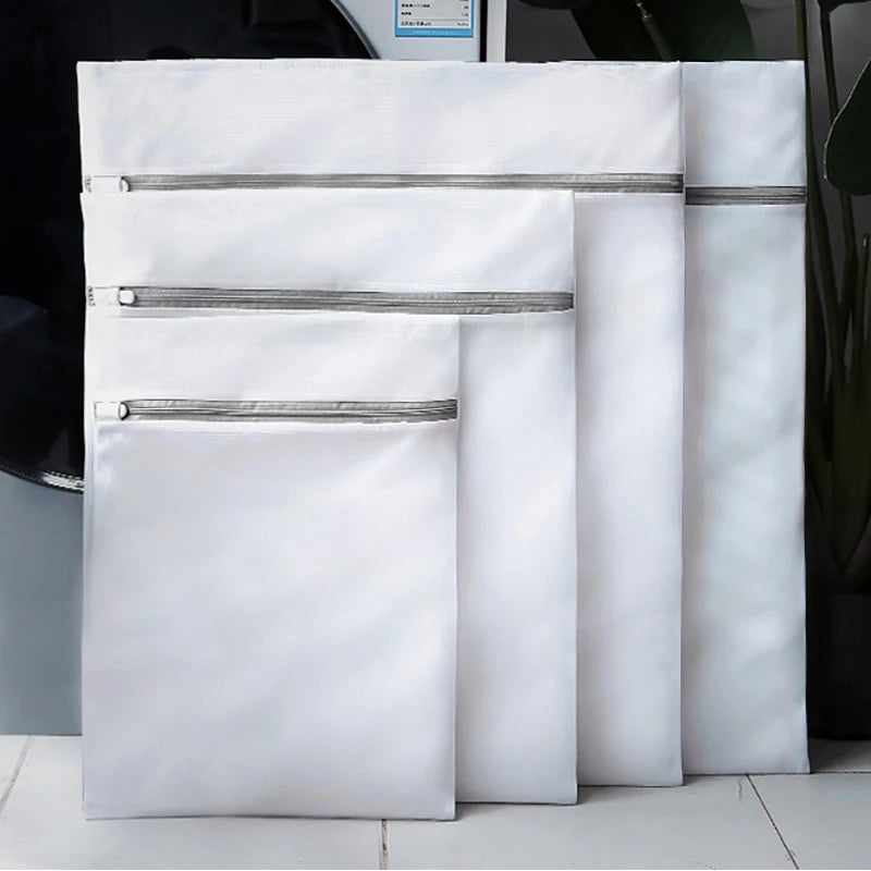 Set of LuckeLadybug LLC mesh bag laundry bags in various sizes for delicate clothing protection