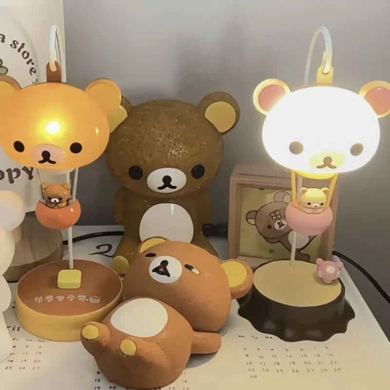 Cute Bear Lamp Bedside for Cozy Decor by LuckeLadybug