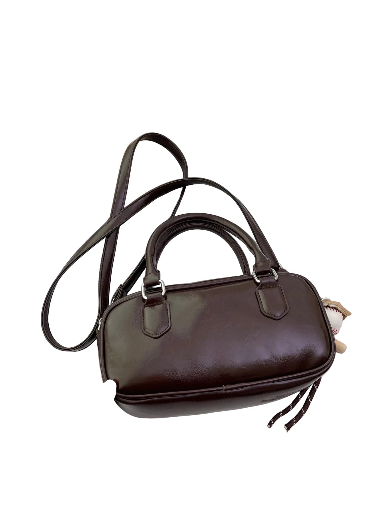 Miu Style Small Square Boston Handbag