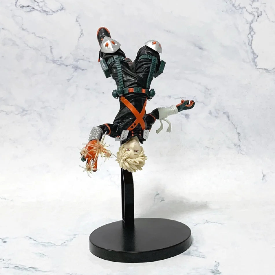 LuckeLadybug LLC My Hero Academia figurine of character hanging upside down with dynamic details