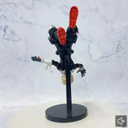 My Hero Academia figurine of a character in an acrobatic pose on a display stand