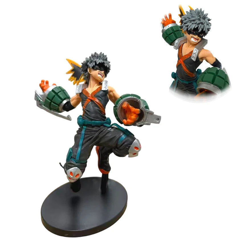 My Hero Academia figurine of a hero in action pose with detailed features and vibrant colors