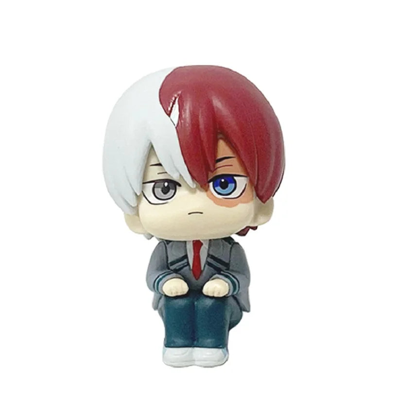 My Hero Academia Todoroki figurine in a seated pose, featuring detailed design and colors