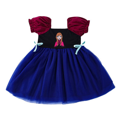 Adorable Navy Princess Tulle Dress For Baby & Toddler Royalty - Perfect For Special Occasions! - LuckeLadybug LLC