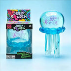 LuckeLadybug Jelly Squish in blue, a sensory fidget toy that offers satisfying squishy fun