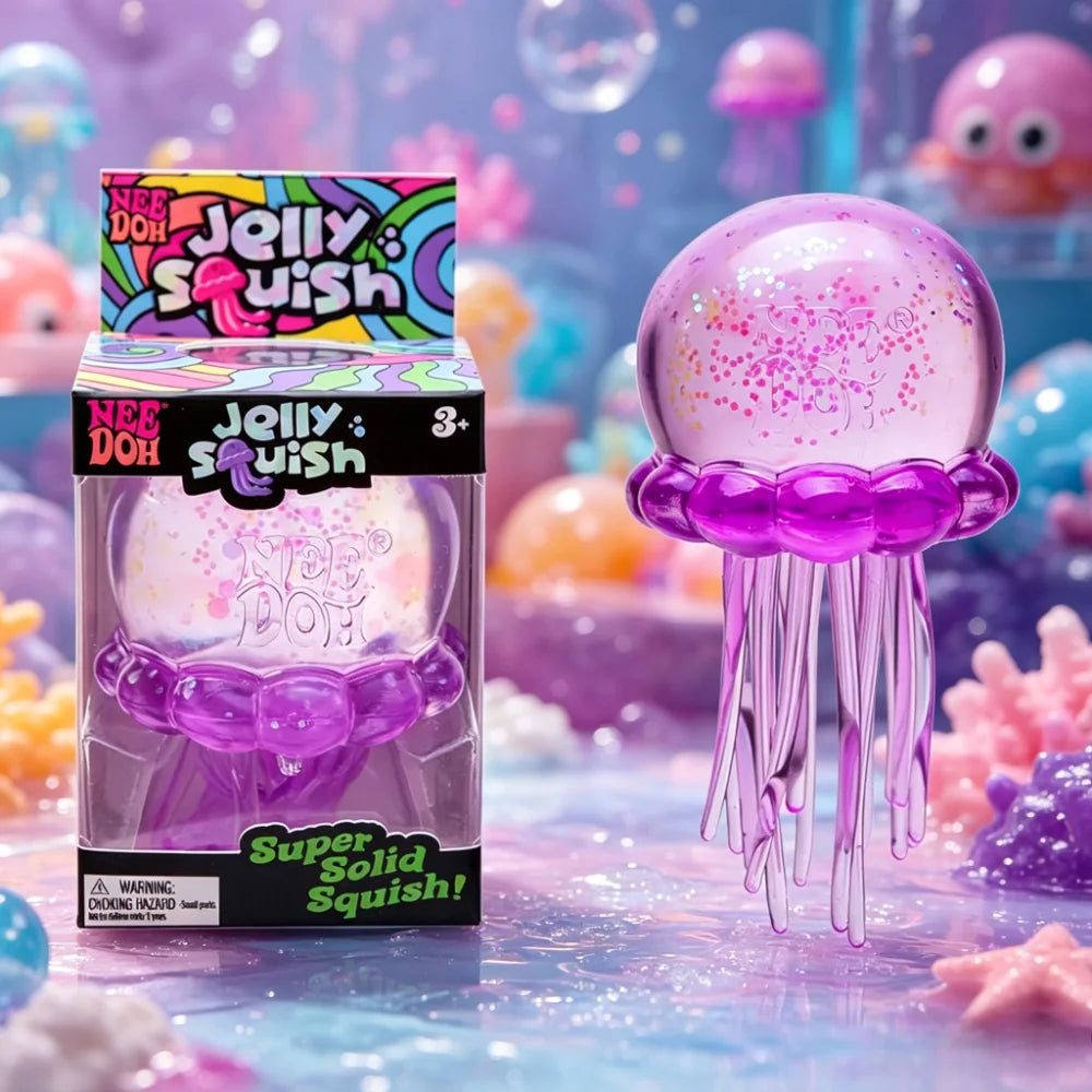 LuckeLadybug sensory fidget toy Jelly Squish Jellyfish for stress relief and sensory play