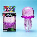LuckeLadybug Jelly Squish Squishy Sensory Fidget Toy in Pink and Purple for Stress Relief