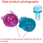 LuckeLadybug LLC Squishy Jellyfish Sensory Fidget Toy in Pink and Blue Colors for Stress Relief