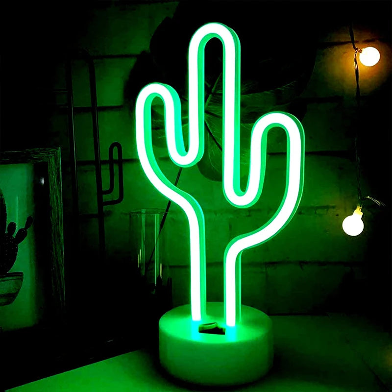 Neon Sign - Cactus LED Light Decor