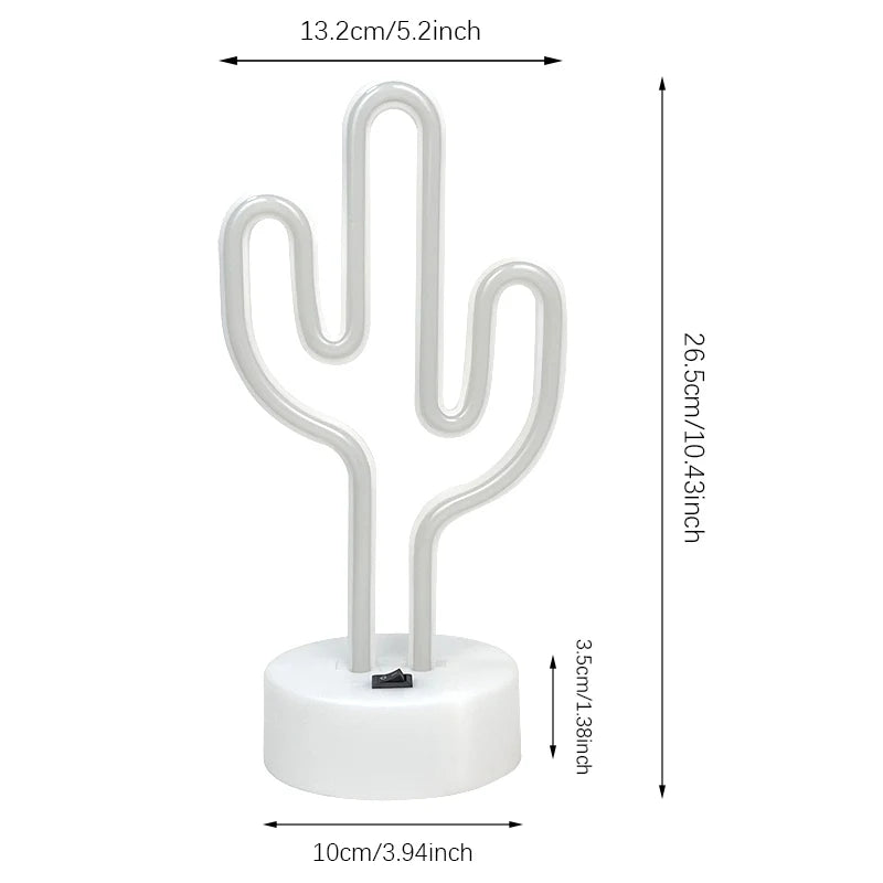 Neon Sign - Cactus LED Light Decor