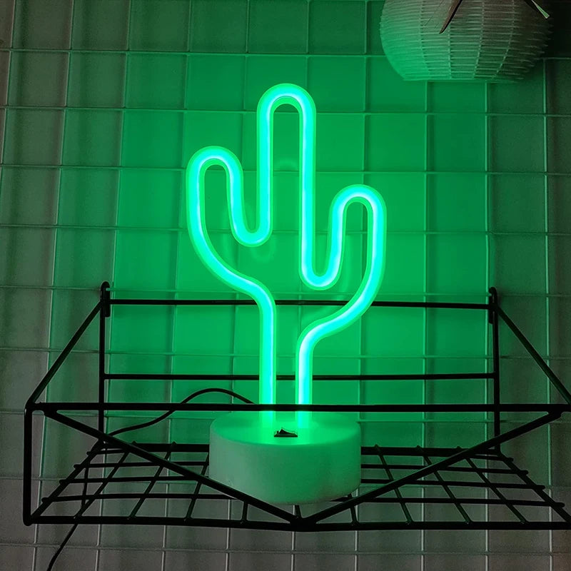 Neon Sign - Cactus LED Light Decor
