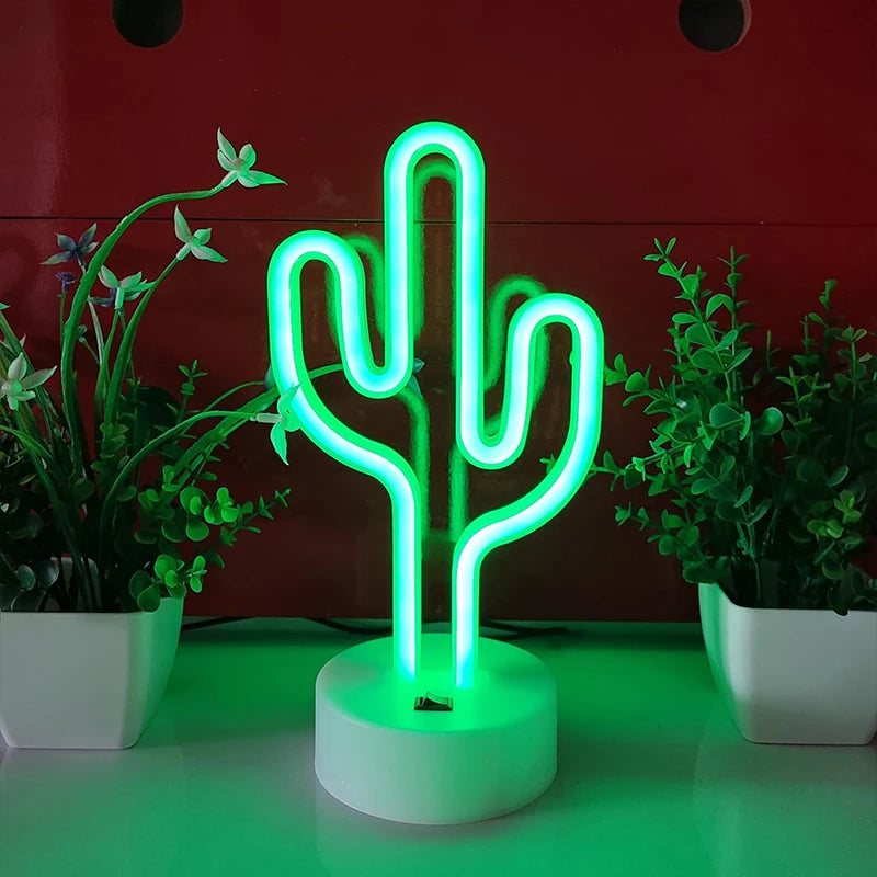 Neon Sign - Cactus LED Light Decor