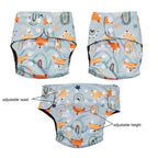LuckeLadybug LLC adjustable newborn diapers newborn with colorful patterns for comfort and fit