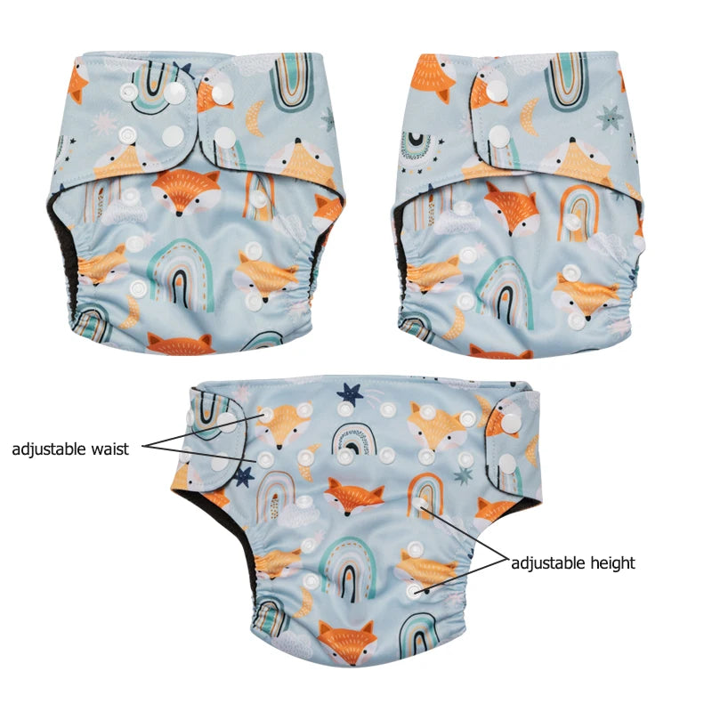 LuckeLadybug LLC adjustable newborn diapers newborn with colorful patterns for comfort and fit