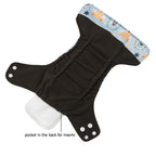 LuckeLadybug LLC newborn diapers newborn with adjustable snaps and pocket for inserts