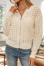 Zip-Up Cardigan: Trendy Nike Sweater Look