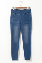 Comfortable blue jeggings from LuckeLAdybug LLC resembling denim style, perfect for casual wear, jeggings old navy