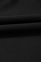 Close-up of soft black fabric for a one piece swimsuit bathing suits, ideal for stylish beachwear
