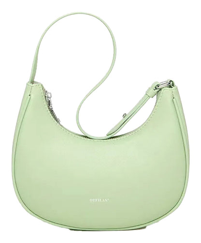 LuckeLadybug LLC luxury half moon hobo bag in soft green for stylish everyday use