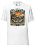 White T-Shirt featuring Outside Lands Music Festival graphic with Golden Gate Park design