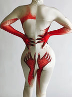 Unique Outfit for Rave with Artistic Design