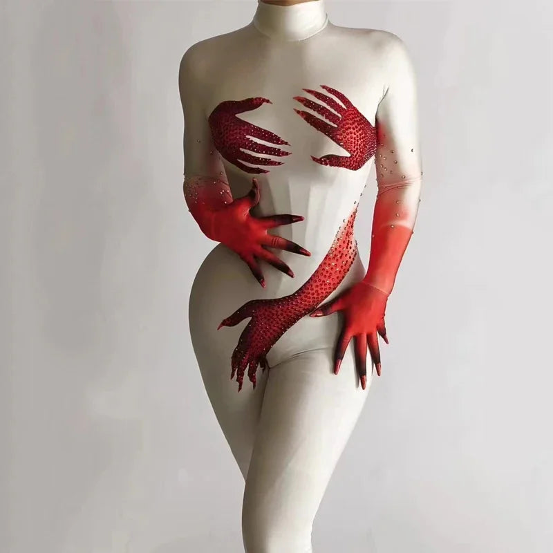 Unique Outfit for Rave with Artistic Design
