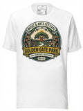 LuckeLadybug LLC White T-Shirt featuring Outside Lands Music Festival logo design from Golden Gate Park