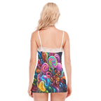 LuckeLadybug colorful candy print cami for a fun and stylish pajama set
