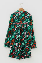 LuckeLadybug LLC Floral Pajama Set with Colorful Patterns and Soft Fabric for Comfortable Sleep