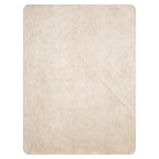 LuckeLadybug soft sherpa blanket in solid beige without peach grey plaid sherpa blanket pattern