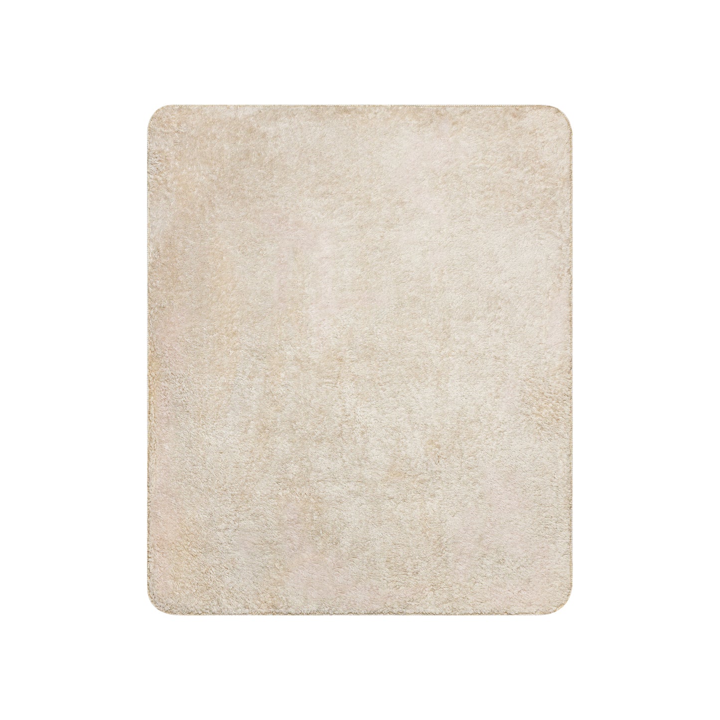 LuckeLadybug peach grey plaid sherpa blanket in soft plush fabric for cozy warmth