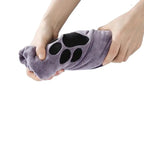 Soft and fluffy LuckeLadybug absorbent towel with cute paw print design, ideal for pets and drying