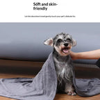Soft and skin-friendly absorbent towel for gently drying your pet's delicate fur