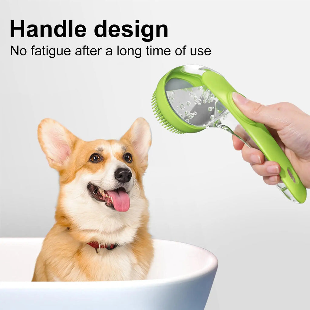 LuckeLadybug grooming brush with ergonomic handle for easy pet grooming near me, ideal for reducing fatigue