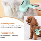 LuckeLadybug pet grooming brush for dogs gently removes loose hair and tangles while providing a massage