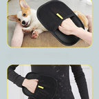 LuckeLadybug Dog Comb for Grooming, ideal for dog pet grooming near me, featuring a flexible grip and mesh design