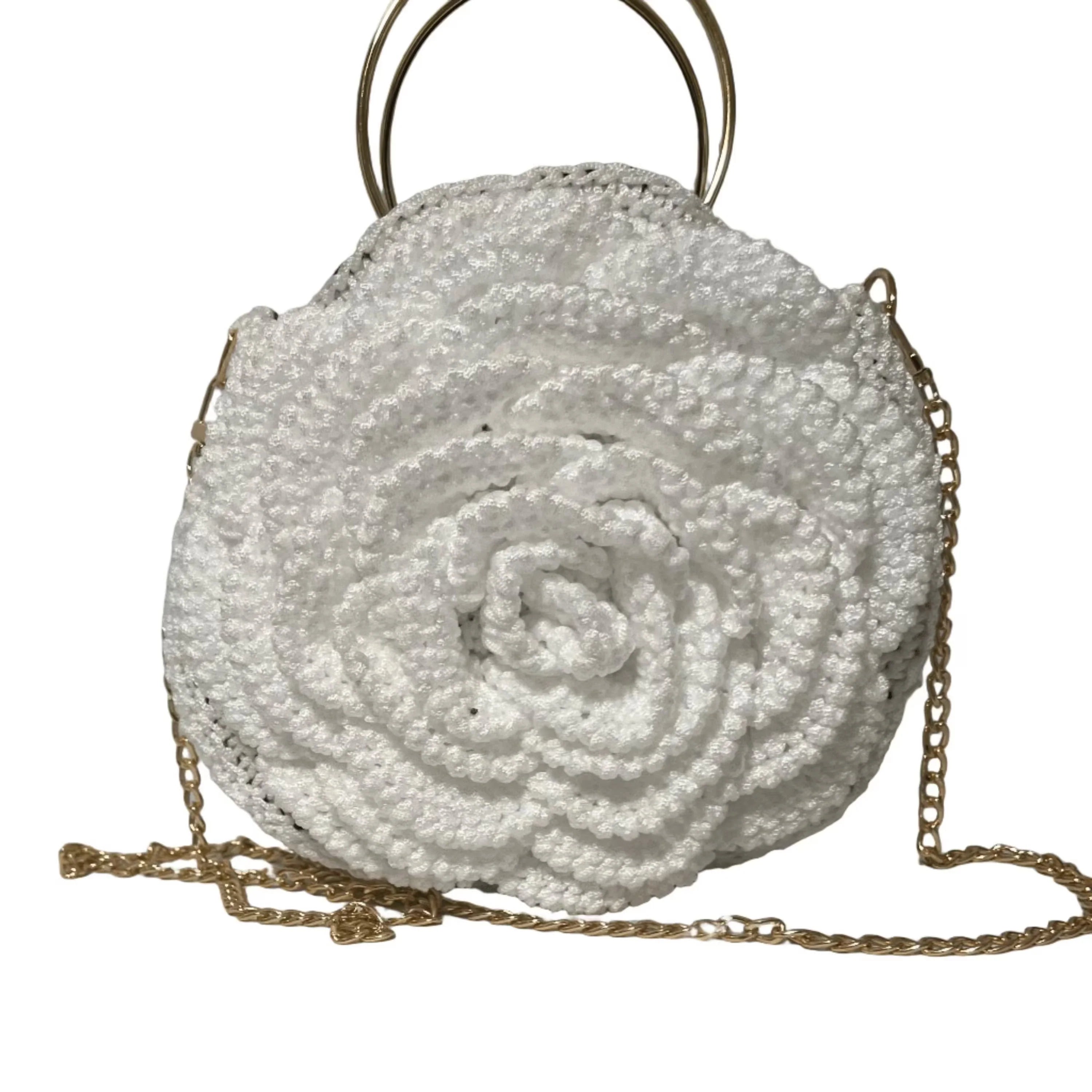 Petals & Tradition African Crochet Flower Purse