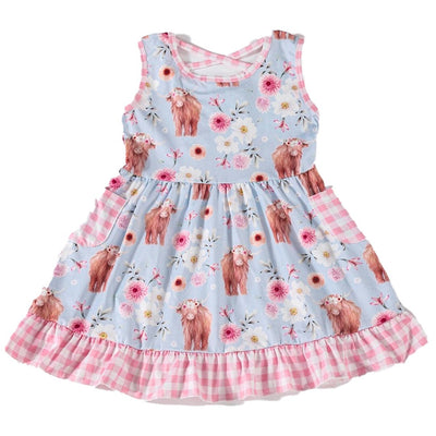 Adorable Pink Buffalo Plaid Ruffle Dress For Stylish Babies & Toddlers - LuckeLadybug LLC