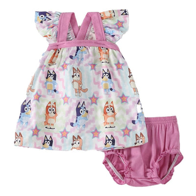 Adorable Pink Character Baby Girl Set: Perfect Outfit For Your Little Fashionista! - LuckeLadybug LLC