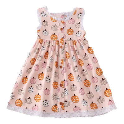 Adorable Pink Pumpkin Girl Dress: A Must-Have For Your Little Fashionista! - LuckeLadybug LLC