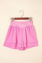 LuckeLAdybug LLC pink shorts dress with layered design and comfortable fit