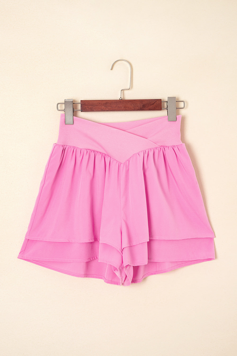 LuckeLAdybug LLC pink shorts dress with layered design and comfortable fit