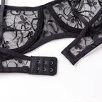 LuckeLadybug LLC Underwire Bra in Black Lace, Comfort and Style in Plus Size Clothing for Women's