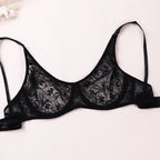 LuckeLadybug LLC Underwire Bra in Black Lace, a stylish choice in plus size clothing for women's fashion