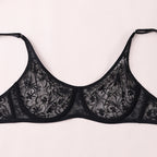 LuckeLadybug LLC Underwire Bra in Black Lace for plus size clothing for women's comfort and style