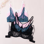 LuckeLadybug LLC Underwire Bras in Black, Pink, and Teal for plus size clothing for women's fashion