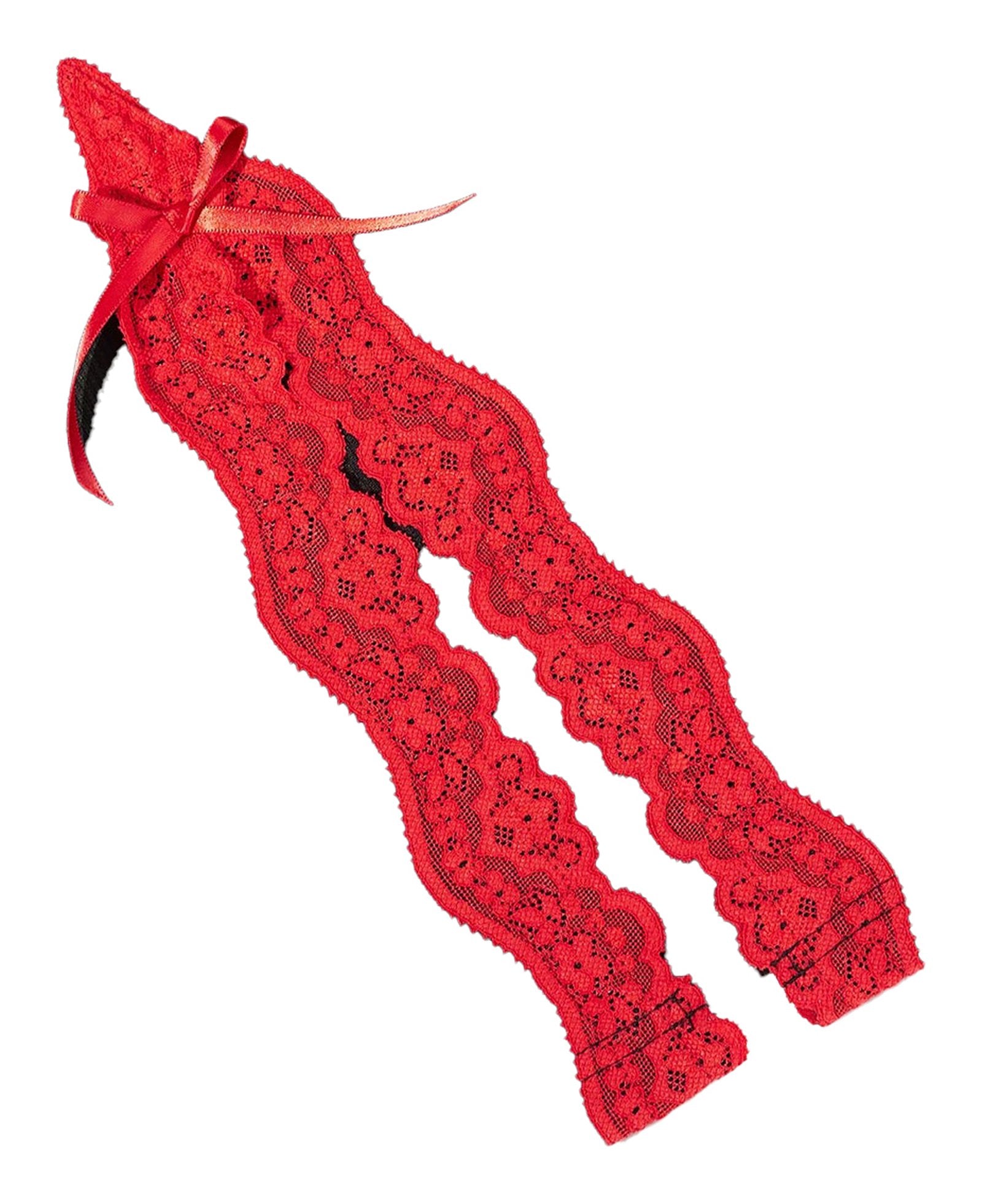 Elegant red lace babydoll with a bow, perfect as a plus size ice silk nightgown for sleeping