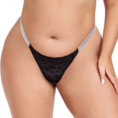 LuckeLadybug LLC plus size lace thongs for women with stylish lace design and comfortable fit