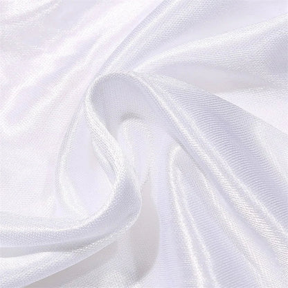 Close-up of soft white fabric showcasing the luxurious texture of plus size satin lingerie nightgown